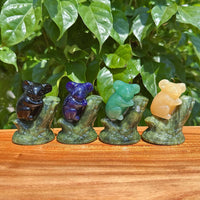 Crystal Climbing Koala Carving