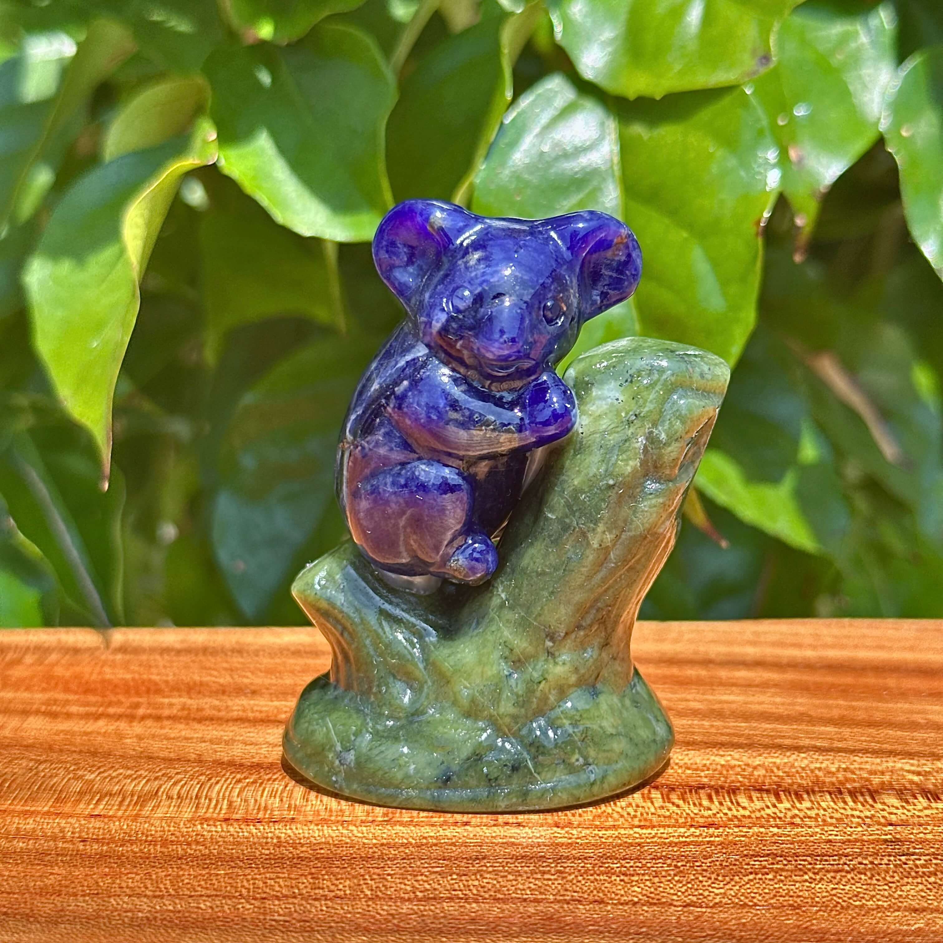Crystal Climbing Koala Carving
