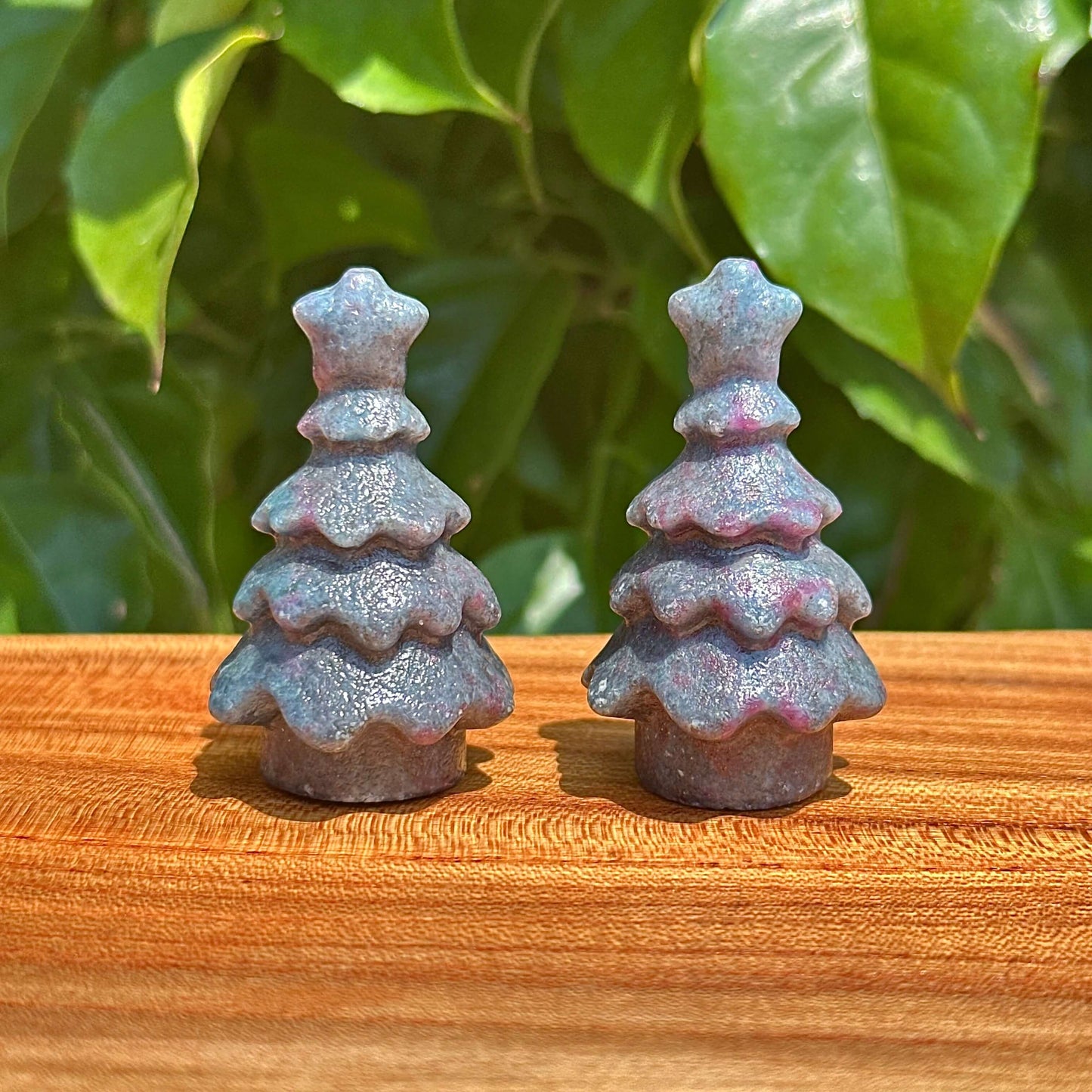 Ruby In Kyanite Christmas Tree Carving