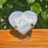 Druzy Agate Heart