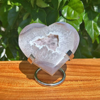 Druzy Agate Heart