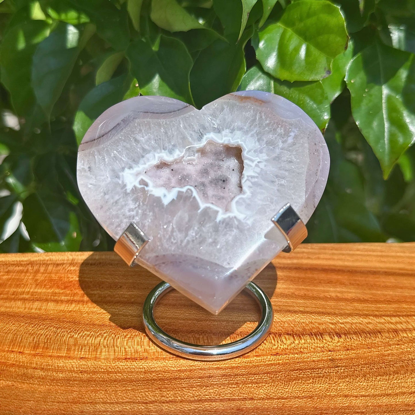 Druzy Agate Heart