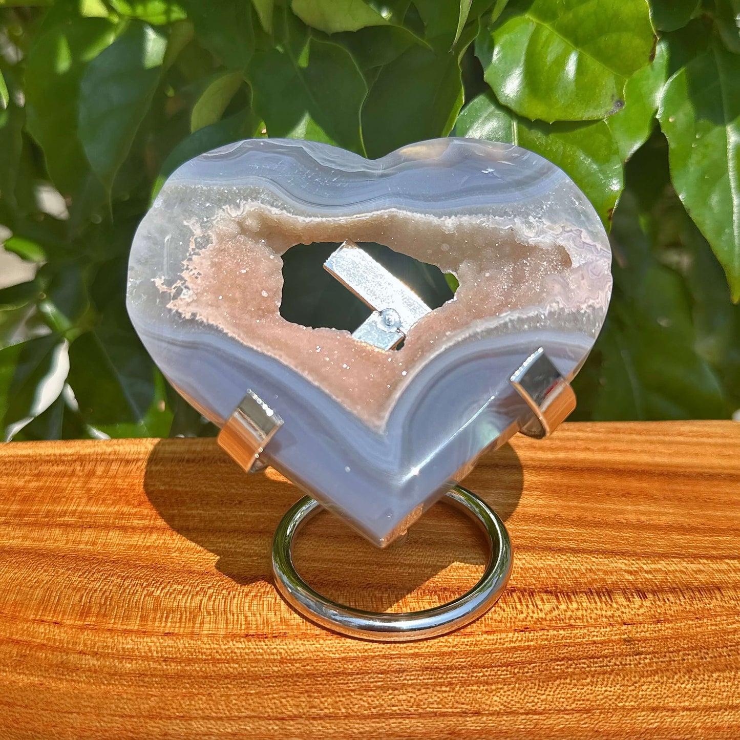 Druzy Agate Heart