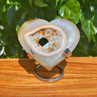 Druzy Agate Heart