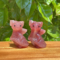 Strawberry Quartz Flying Dragon