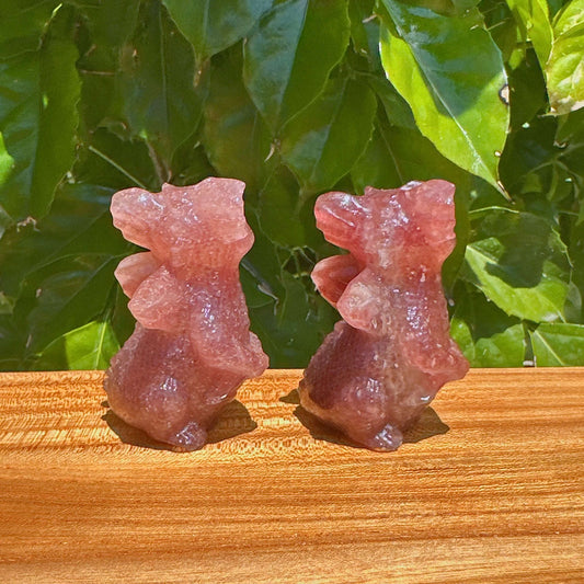 Strawberry Quartz Flying Dragon