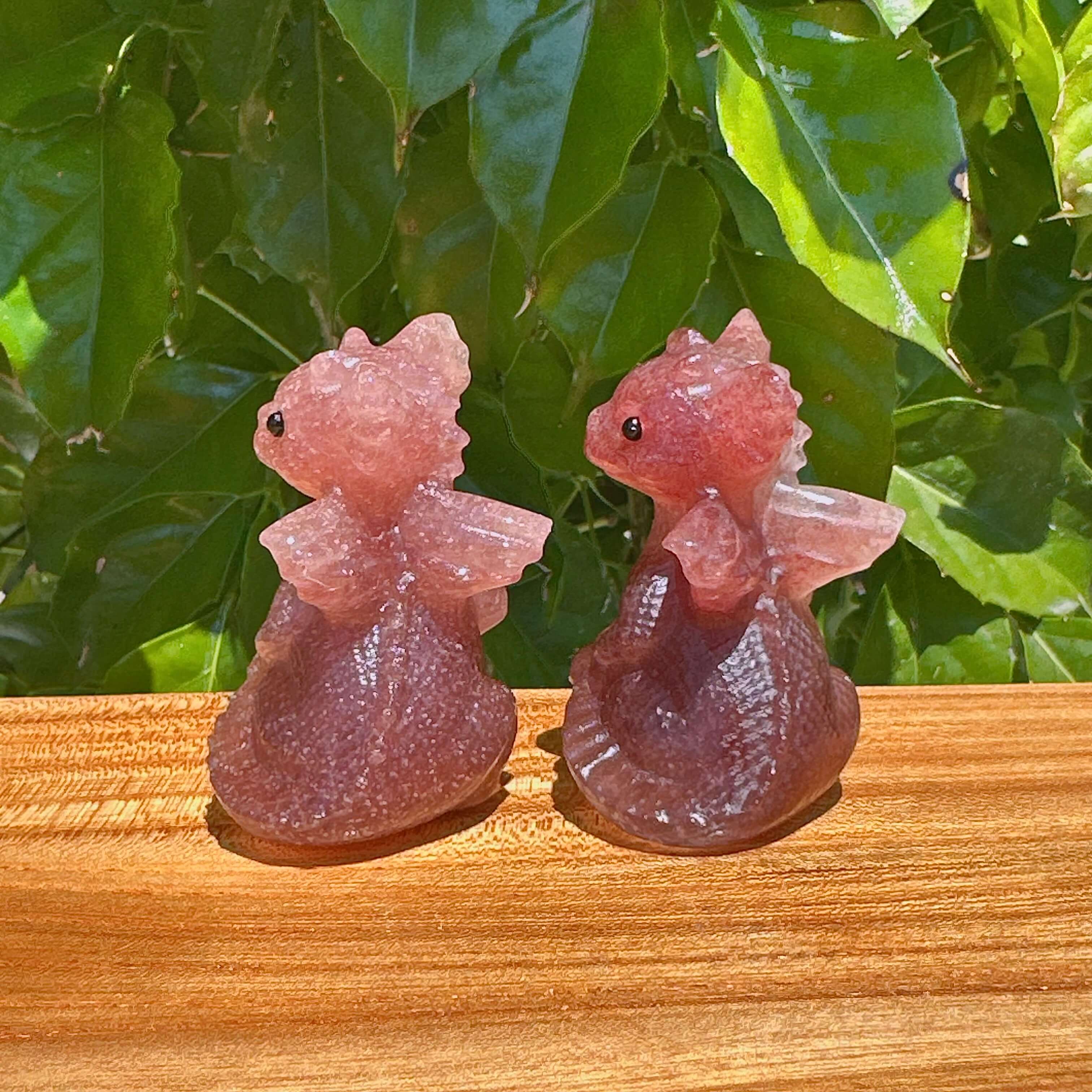 Strawberry Quartz Flying Dragon