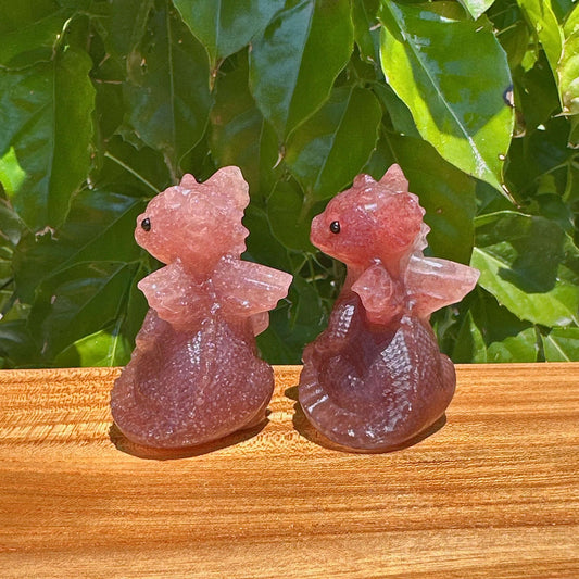 Strawberry Quartz Flying Dragon