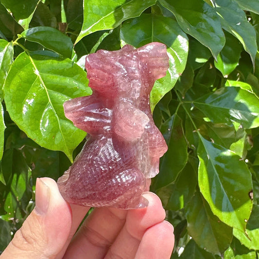 Strawberry Quartz Flying Dragon