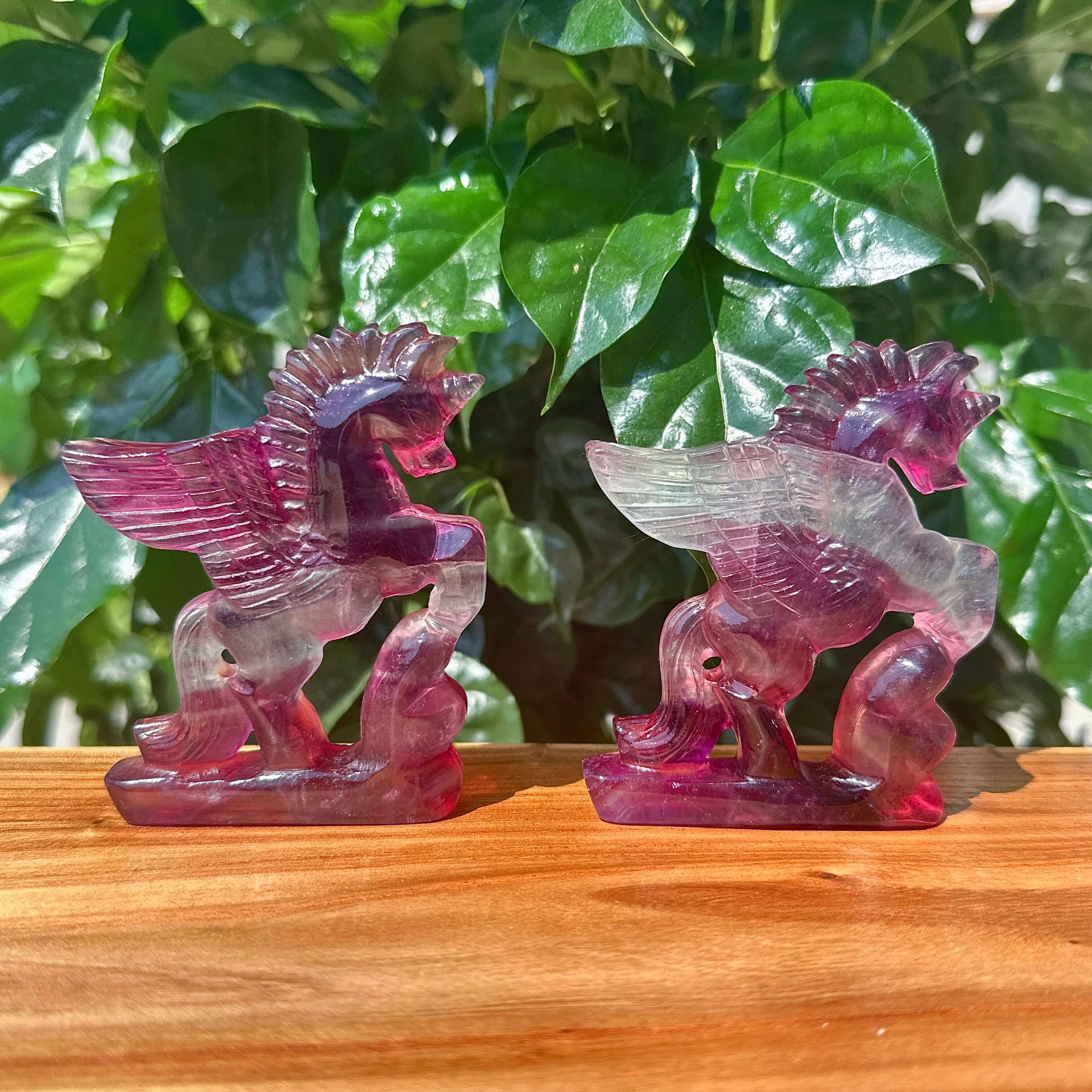 Candy Fluorite Unicorn Carving