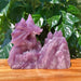 Lepidolite Flying Dragon Carving