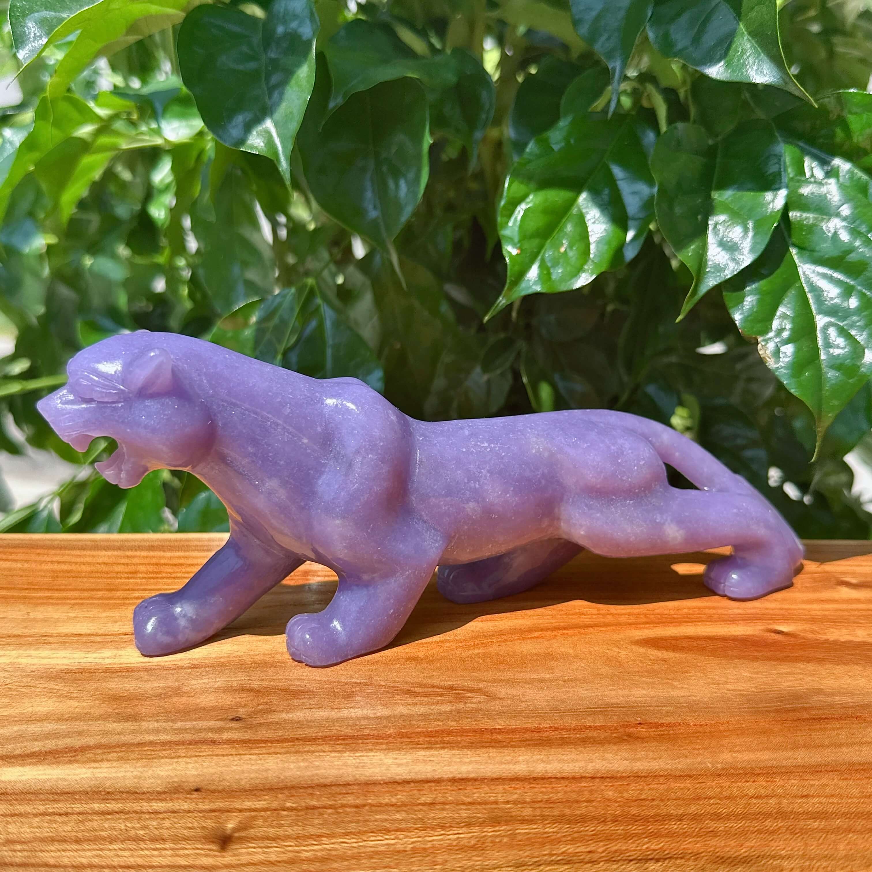 Lepidolite Cheetah Carving