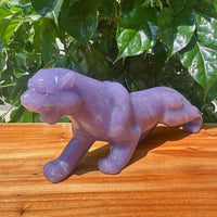 Lepidolite Cheetah Carving
