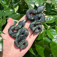 Kambaba Jasper Snake Carving