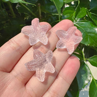 Rose Quartz Starfish Carving