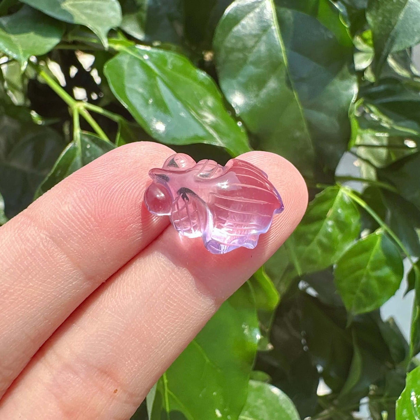 Amethyst Goldfish Carving
