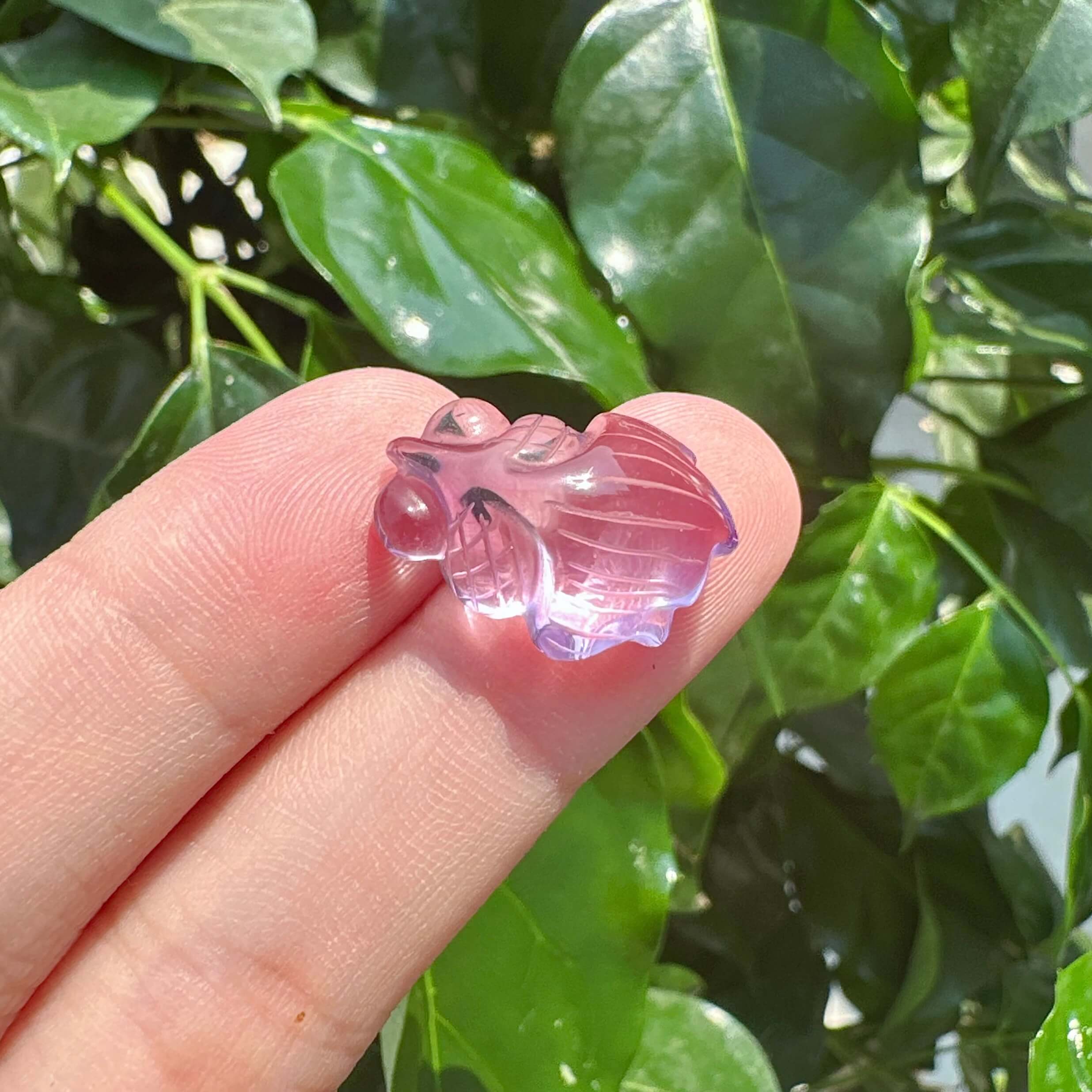 Amethyst Goldfish Carving