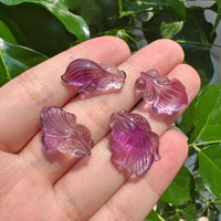 Amethyst Goldfish Carving