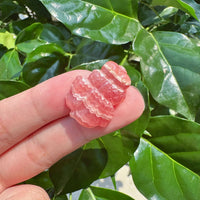 Rhodochrosite Goldfish Carving