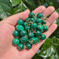 Malachite Apple Carving