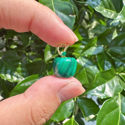 Malachite Apple Carving