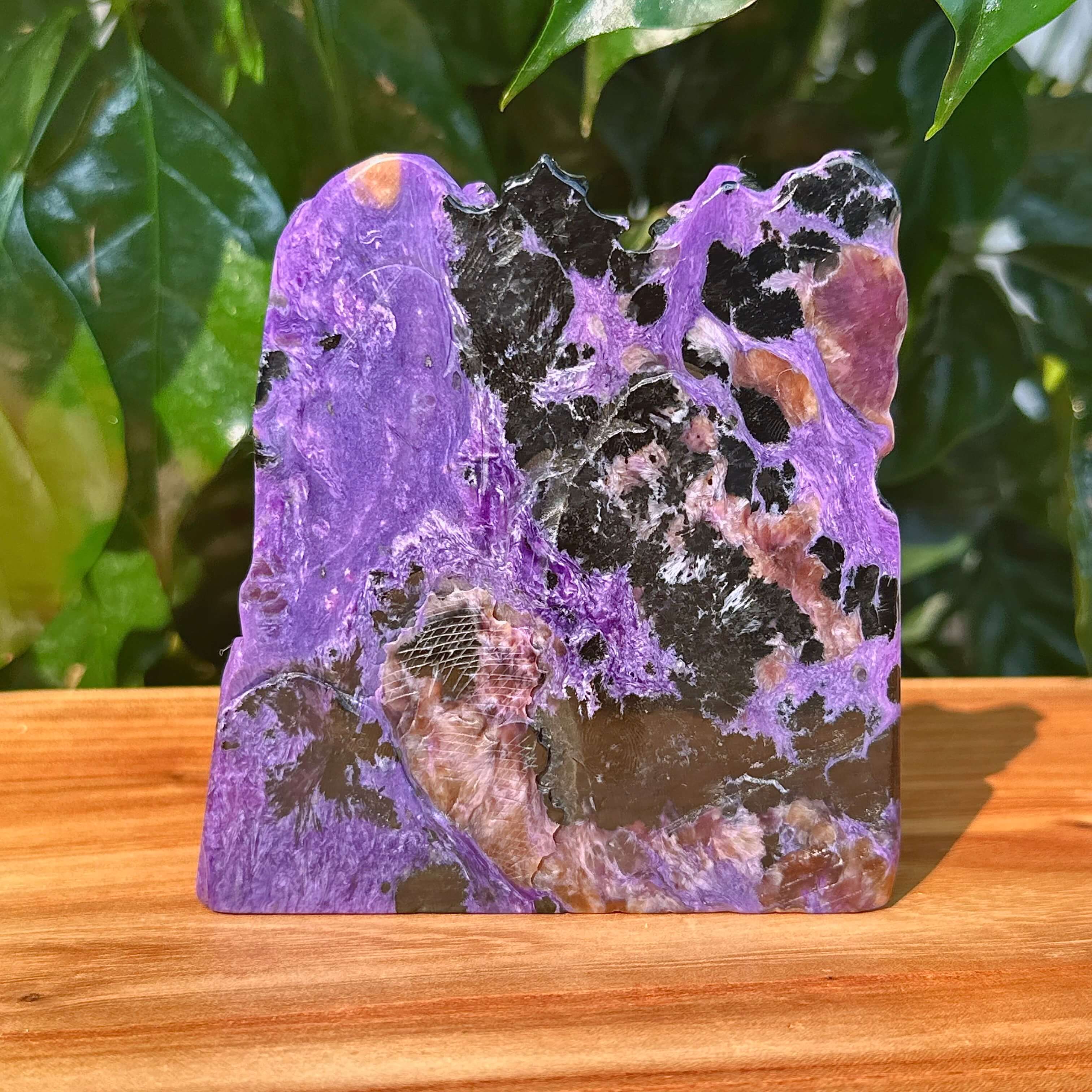 Charoite Landscape Carving