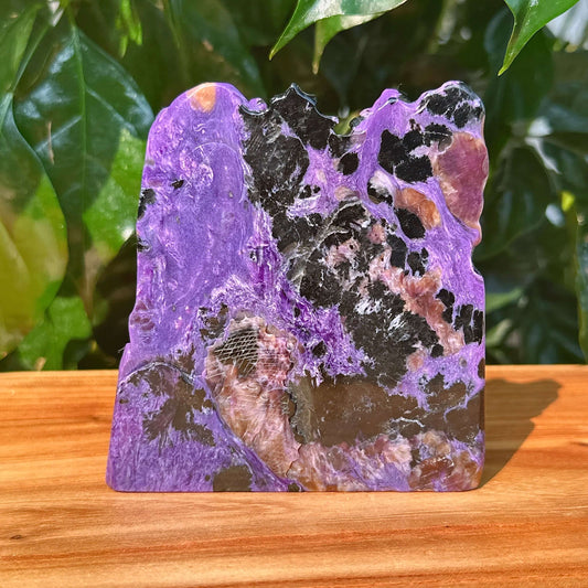 Charoite Landscape Carving