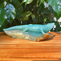 Amazonite Lizard Carving