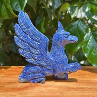 Lapis Lazuli Griffin Carving