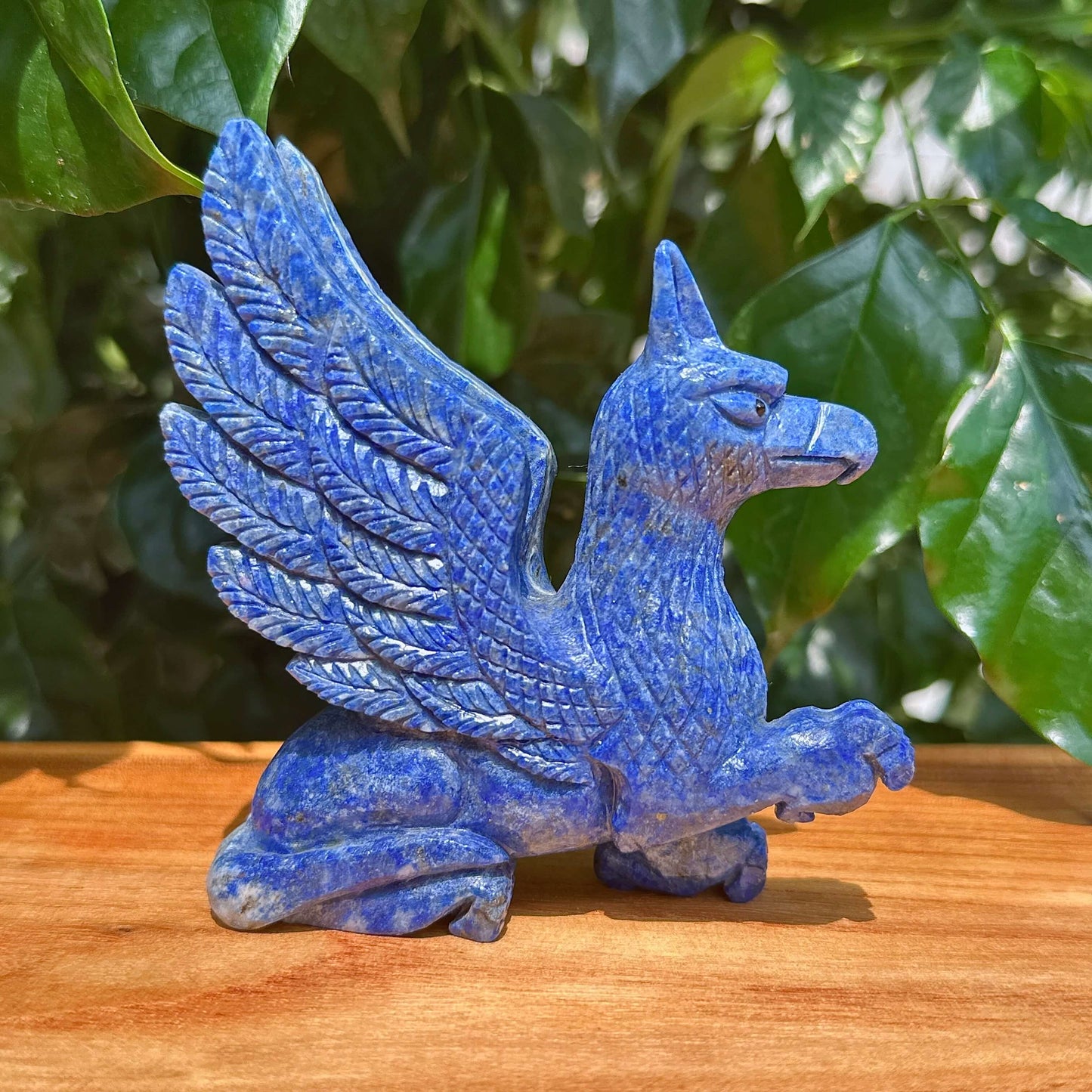 Lapis Lazuli Griffin Carving