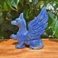 Lapis Lazuli Griffin Carving