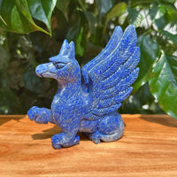Lapis Lazuli Griffin Carving