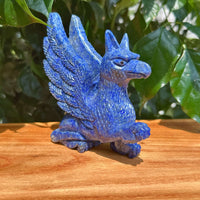 Lapis Lazuli Griffin Carving