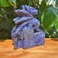 Sodalite Dragon Carving