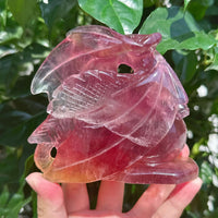 Fluorite Dragon Carving