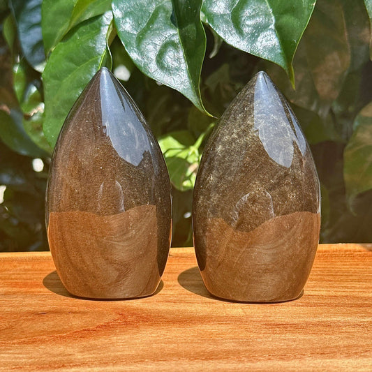 Golden Obsidian Teardrop