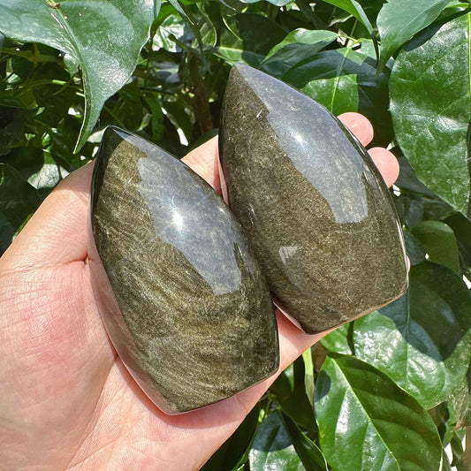 Golden Obsidian Teardrop