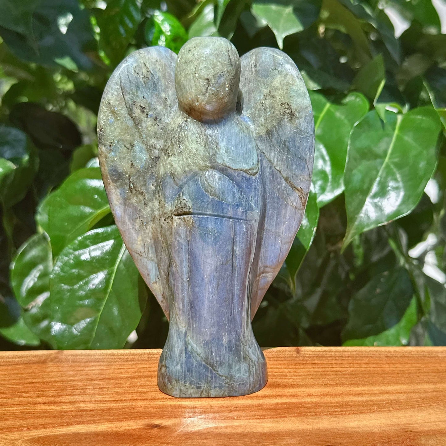 Labradorite Angel Carving