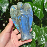 Labradorite Angel Carving