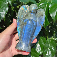 Labradorite Angel Carving