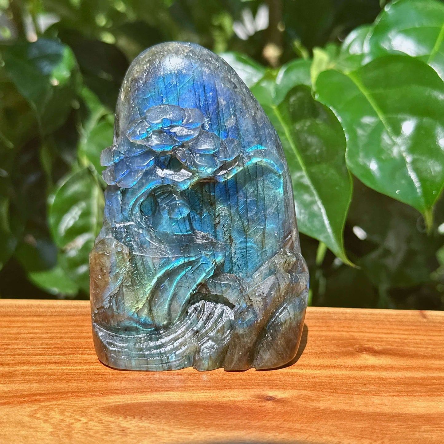 Labradorite Landscape Carving