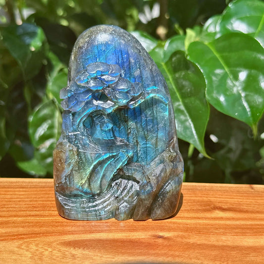 Labradorite Landscape Carving