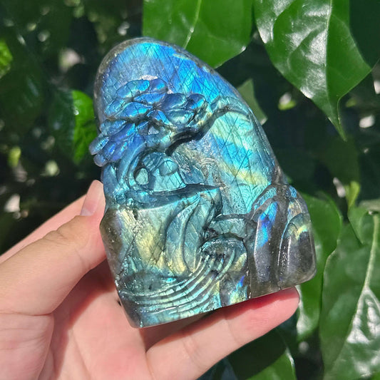 Labradorite Landscape Carving