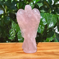 Rose Quartz Angel Carving