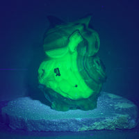 Volcano Agate Owl Carving