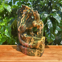 8th Vein Ocean Jasper Dragon Carving