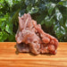 Geode Pink Amethyst Dragon Carving