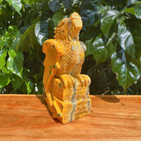 Bumblebee Jasper Dragon Carving