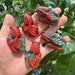 African Bloodstone Goldfish Carving