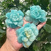 Amazonite Flower Carving